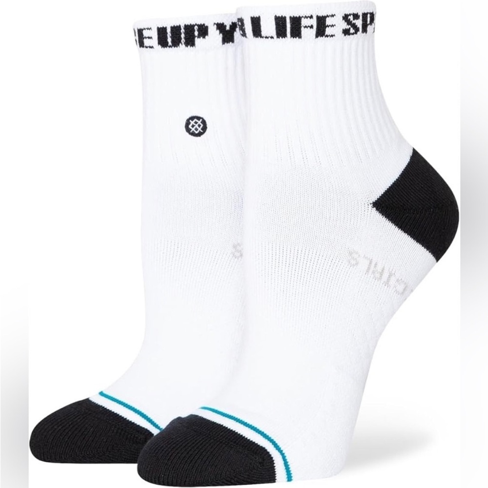NWT Stance SPICE GIRL -HAI SI JA QUARTER SOCK Sz. S